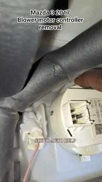 Blower motor resistor/controller removal. Mazda 3. #mazda