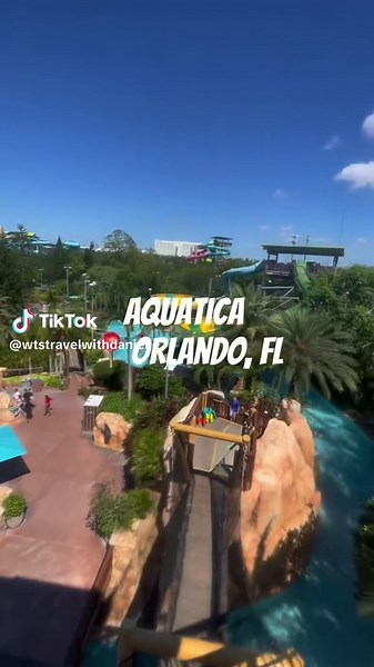 Aquatica has it all! Definitely a fun water park to add to your vacation plans. #aquatica #orlando #waterpark #lazyriver #waterslides #wavepool #beach #cocktails #food #wtstravelwithdanielle #travelagent #florida #thingstodo