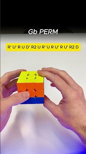 ✅ This is how I do the Gb Perm on the Rubik's Cube 🟦🟧 CFOP Method | Short Easy and Fast