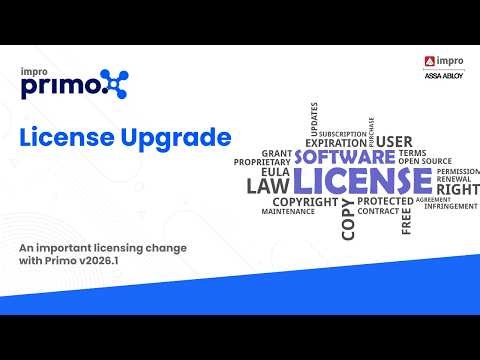 v2026.x License Upgrade - Primo