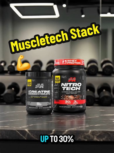 Build muscle faster with the MuscleTech Nitro-Tech Creatine Main Character Energy Stack. More strength, bigger pumps, and faster recovery—limited deal on TikTok Shop. #TikTokShop #MuscleBuilding #CreatineStack #GymSupplements #gymtok