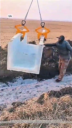 Mechanized installation of precast concrete drainage channels