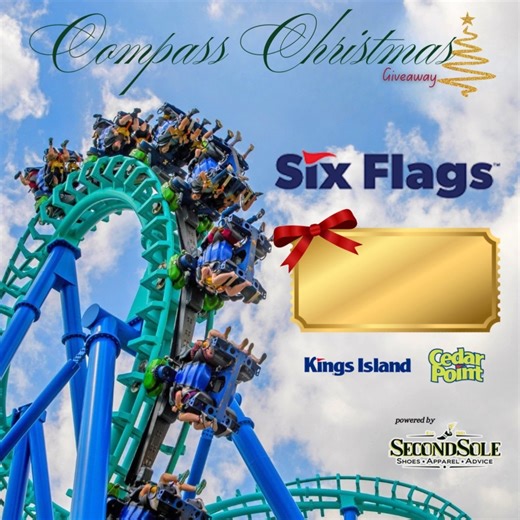 🎢✨ WIN A Six Flags GOLD PASS! ✨🎢 We’re kicking off an electrifying holiday giveaway—and one lucky winner is getting a Gold Pass to ANY Six Flags park! That means unlimited visits, free general parking, discounts, and more all year long. 🎄🔥 And because this is Ohio…We’re celebrating our thrill-loving Six Flags neighbors at Kings Island and Cedar Point too! 🎡🎢 A huge thank you to Second Sole Canton for helping make someone’s Christmas a whole lot brighter. ❤️ Winner announced December 23, 20