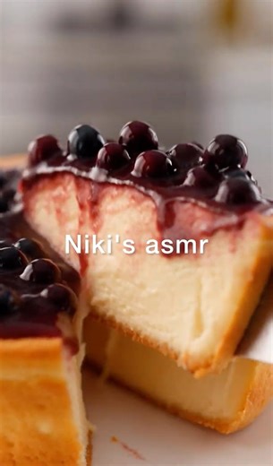 Ultimate Blueberry Cheesecake ASMR 🫐 | No Talking, Relaxing Dessert Sounds