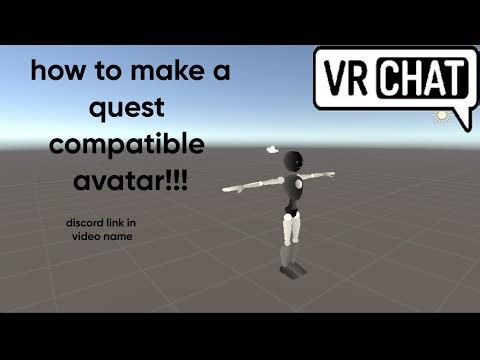 HOW TO MAKE A QUEST COMPATIBLE AVATAR NEW!!! #VRC #VRCHAT #VRCCREATOR #UNITY
