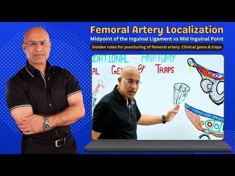 Femoral Artery Localization | Lower Limb Anatomy | Human Anatomy