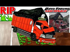Sam Renaldy's IVF truck accident || Drawing of a truck accident Sam Renaldy's IVF truck accident