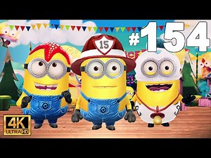 Minion rush Firefighter Minion Starfish Minion Baby Minion at Super Silly Fun Land | LV.593-595 | 4K