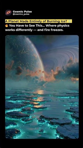 A Planet Made of Burning Ice? ❄🔥 Where Fire Freezes #shorts #trending #viral #viralvideo