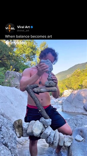 Viral Art 🎨 | Carlo Molinari transforms stone balancing into a quiet, meditative art practice. Each sculpture represents a pause in time — guided by... | Instagram