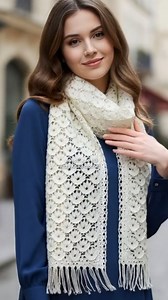 378K views · 7.9K reactions | شال كروشيه مستطيل بغرزة جديدة وسهلة لن تصدقي جمالها! | Easy Crochet Shawl Tutorial #crochet #crocheting #crochettutorial #handmade #diy #reels #knitting #artist #yarn #scarf #grannysquare #tutorial #sewing #stitches #shawl | قناة تعليم الكروشيه | Facebook