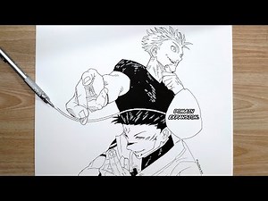 How to Draw Gojo vs Sukuna Domain Expansion | Jujutsu Kaisen