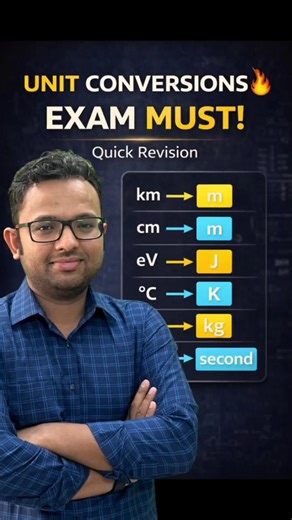 Exam में Marks बचाने वाले Unit Conversions ⚡#physics #unitconversion #boardexam #cbse