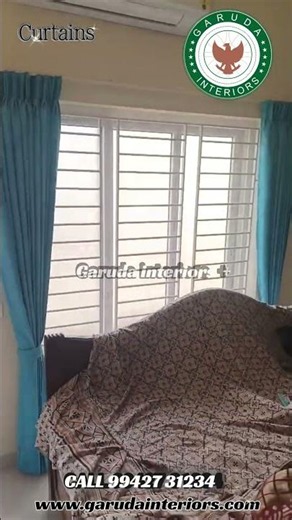 Curtain Design Ideas | Living Room Curtains Design | Recent Curtains Works Chennai , #shorts