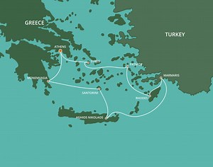 Greece Cruise: Crete, Monemvasia & Santorini - Azamara (8 Night Roundtrip cruise from Athens)