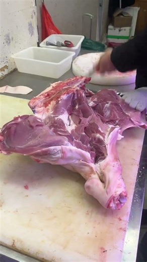 Pork Leg Boning in 1 Min! Easy for Beginners #viral