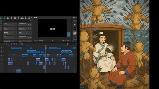 简易教程，用AI制作吉卜力风格《赤壁之战》预告片