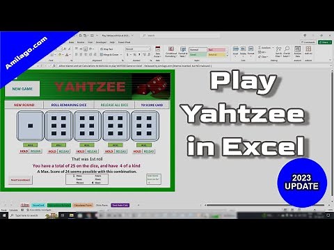 Play Yahtzee in Excel (Update)