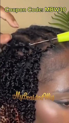 🤗Butterfly Locs Crochet Braids Faux Locs Pre-looped Crochet Hair On Short Natural Hair #mybraidedwig