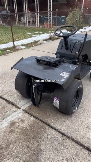 Cut on the panel for side shift so I can put fuel cell#allblack #boosted #turbo #racing #mower