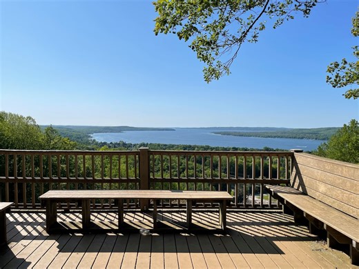 This amazing Up North lookout has 462 steps, but the waterfront view is worth the climb
