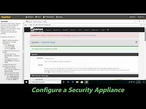 2.4.9 Configure a Security Appliance (TestOut Lab)