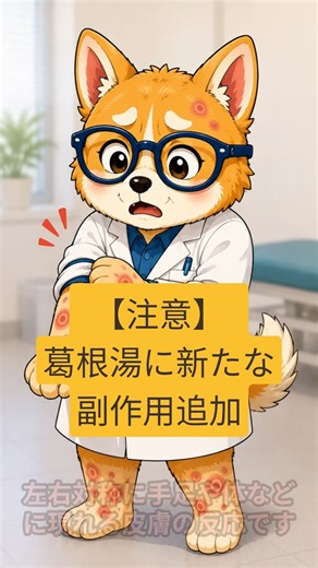 【注意】葛根湯に新たな副作用「多形紅斑」追加…薬剤師が解説