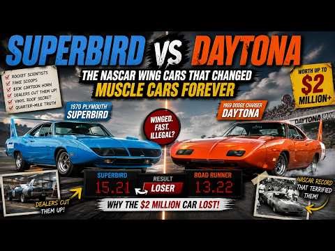 Superbird vs Daytona: The NASCAR Wing Cars That Changed Muscle Cars Forever