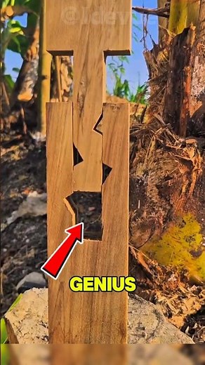 How to Join Two Wooden Beams Permanently Using Wedges