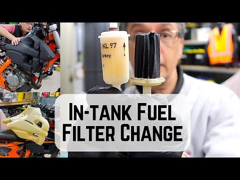 How to change the In-Tank fuel filter on the KTM 500 EXC-F