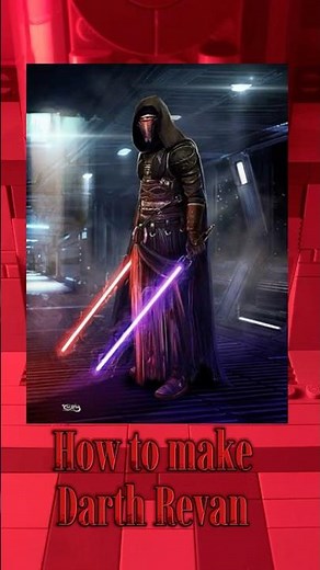 Hpw to make a custom lego darth revan #legostarwars