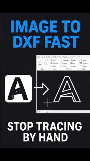 Skip the Manual Work — Vectorize Images for AutoCAD Instantly #DXF #Tutorial