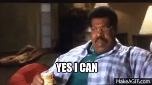Sherman Klump "Yes I Can" on Make a GIF
