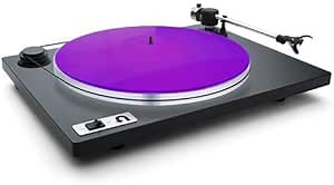 Acrylic Turntable Mat,11.75” Platter Slipmat for 12" Vinyl Record Players, Antistatic, Noise-Reducing Design for Enhanced Sound Quality and Tighter Bass, (Lit_Purple Slipmat)
