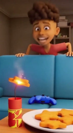 kid blows up his chicken star