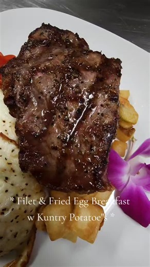 # Filet Mignon &#Fried Egg #Breakfast #ChefBrucealmighty #Explorepage