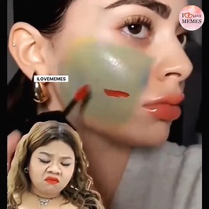 Makeup tutorial gone wrong😂 | I love Memes