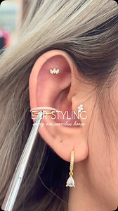 1.2K views · 27 reactions | If you're an indecisive girly, just go for a hoop stack. 勺 This is how different sizes of hoops would fit your piercings. Find out which one would fit yours.  #stopandstyle_ #earpiercing #hoopearring #hoopstack #reels #earstyling | Stop and Style | Facebook