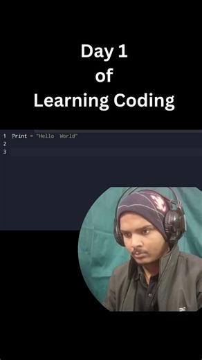 Day 1 of learning coding | Alam Vox | #shorts