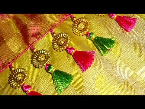 Kuchu design on saree # 2 /How to make saree kuchu