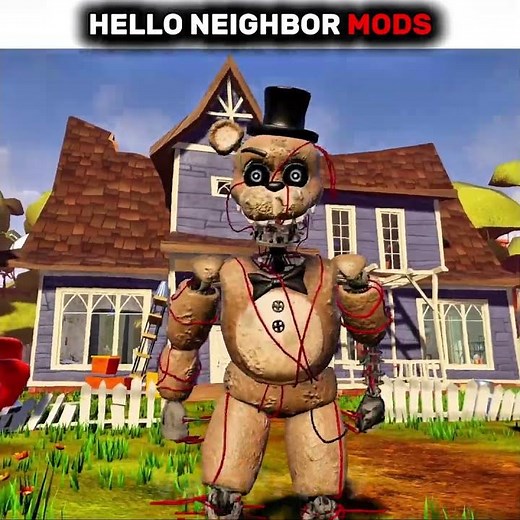 Hello Neighbor Original vs With Mods☠️ P6 #helloneighbor #edit #viralshorts #like #valepro