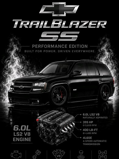 would yoilu daily this american suv ? #chevrolettrailbrazer #chevroletss #chevrolet #sleepercar #v6