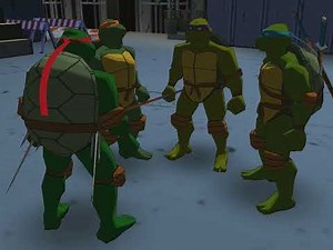 Teenage Mutant Ninja Turtles: 2003 Game (PC) - Stage 3 - Donatello (Hard + All Makimonos)