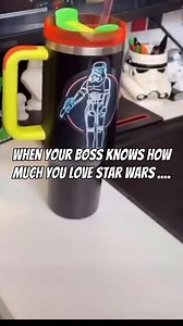 My boss had to make a change to my work area to help keep me on task. I will 100% talk your ear off about Star Wars if you give me the opening ... #starwars #starwarsfan #starwarsnerd #starwarscollector #starwarsmovie #starwarsprequels #starwarsmemes | Dadofxander