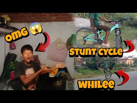 Stunt Cycle modified 😱||Cycle stunt whilee😲||RB Garib Vlogs