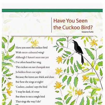 Have you seen the cuckoo bird?// Explanation// grade2