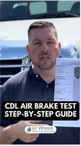 CDL Air Brake Test Step-by-Step Guide Description: Learn how to perform the air brake test for your CDL exam! 🚛 This step-by-step guide covers the correct procedure, from lowering air pressure to building it back up. Avoid mistakes that could lead to an automatic failure and pass your air brake test with confidence. ⏱ Timestamps: 00:00 – Introduction to Air Brake Test 00:29 – Lowering and Building Air Pressure Youtube Link! https://youtu.be/aTHDmsCAPsU #CDLTraining #AirBrakeTest #CDLExam #Truck