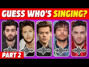 Guess the voice of One Direction members Part 2 | Guess who's singing quiz | Directioners Songs Quiz
