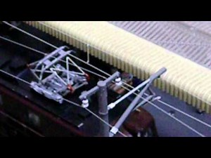 自作架線完成 走行テスト EF58 3重連 【鉄道模型】