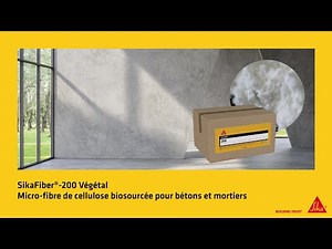 Micro-fibre de cellulose biosourcée pour bétons et mortiers, SikaFiber®-200 Végétal